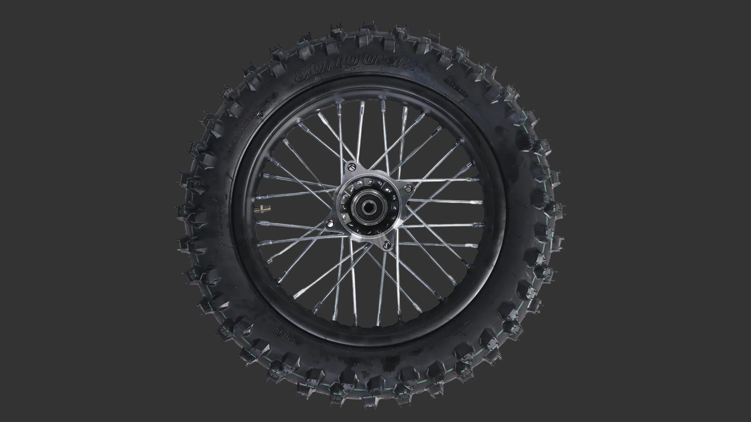 XE100 12" Off-Road Rear Wheel (Rim + Inner &amp; Outer Tire)