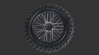 XE100 12" Off-Road Rear Wheel (Rim + Inner &amp; Outer Tire)