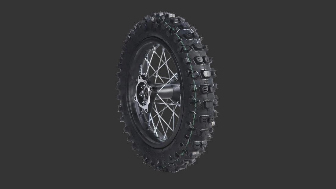 XE100 12" Off-Road Rear Wheel (Rim + Inner &amp; Outer Tire)